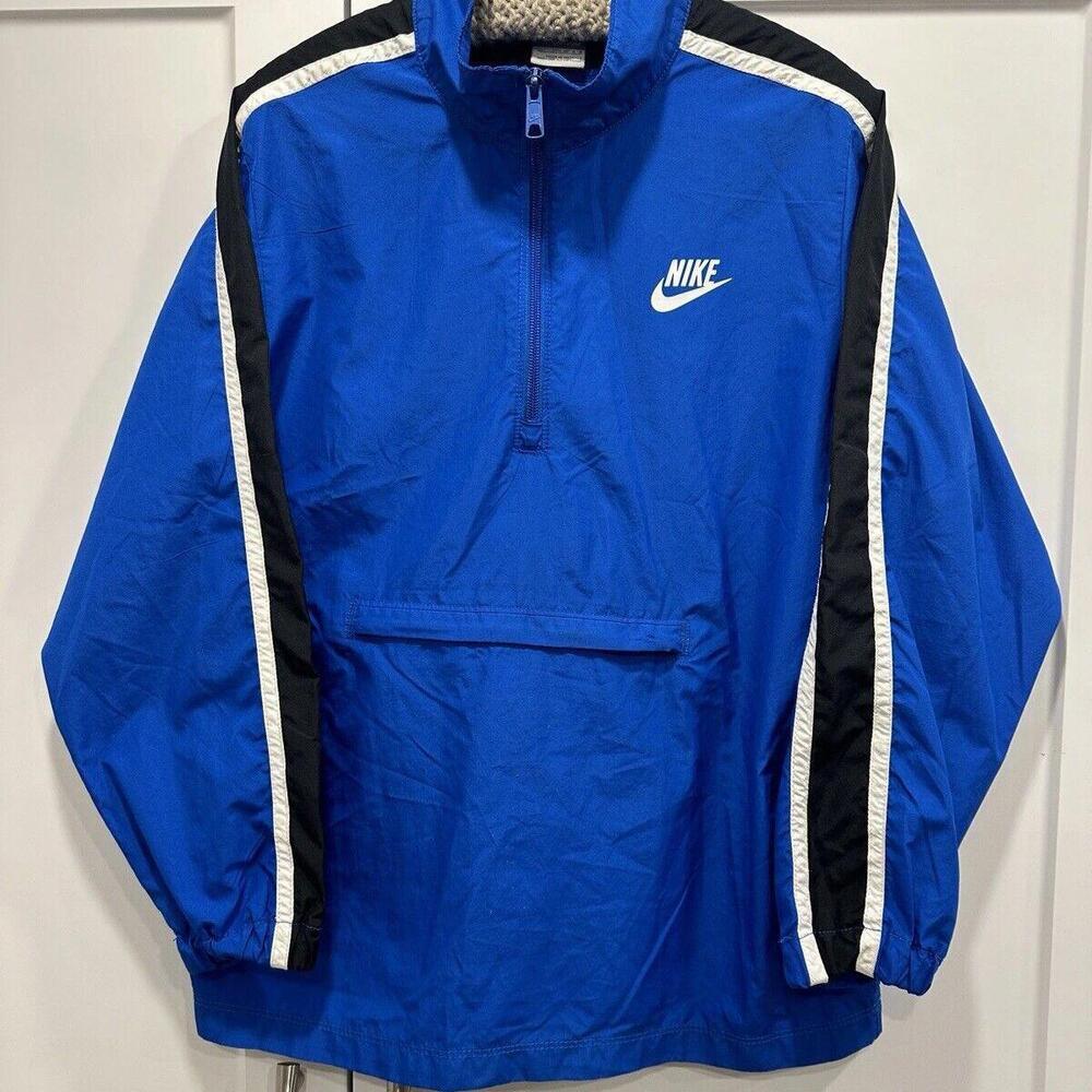 Vintage Nike Sportswear Jacket Running Youth Large (14-16) Blue windbreaker